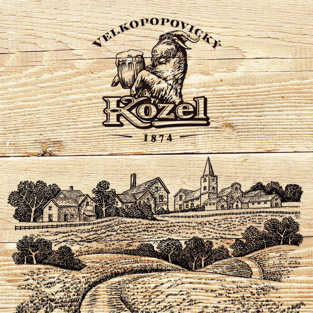 Velkopopovický Kozel ścianka